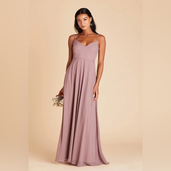 Birdy Grey DEVIN CONVERTIBLE DRESS CHIFFON DARK MAUVE XL NEW NWT BRIDESMAID - Picture 3 of 6